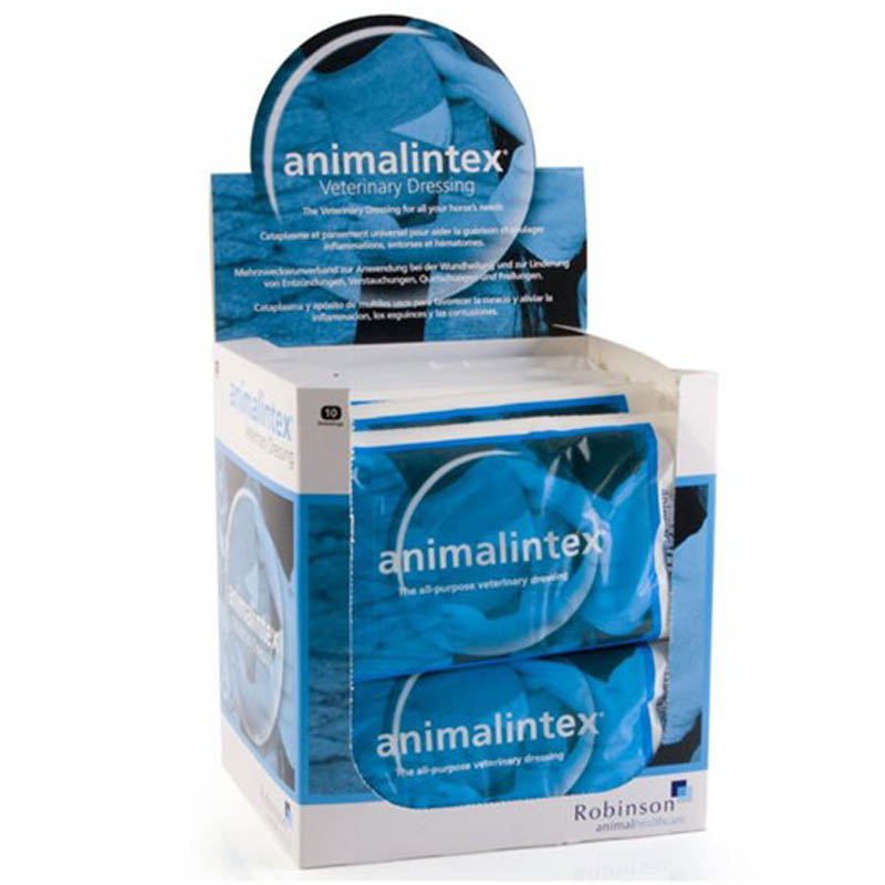 Animalintex: verband voor paarden, geïmpregneerd met ontstekingswerend en desinfecterend product