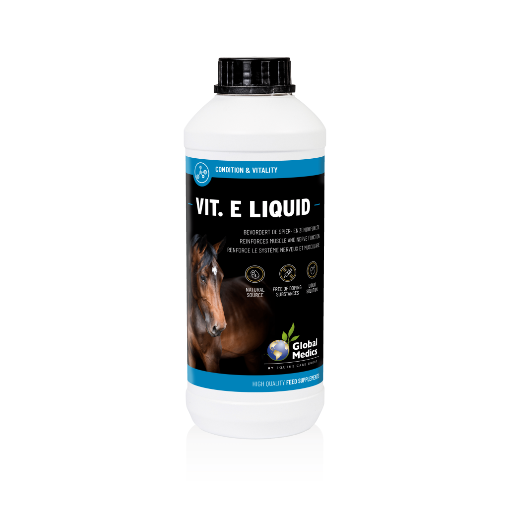 Vit. E Liquid van Global Medics, fles van 1 liter